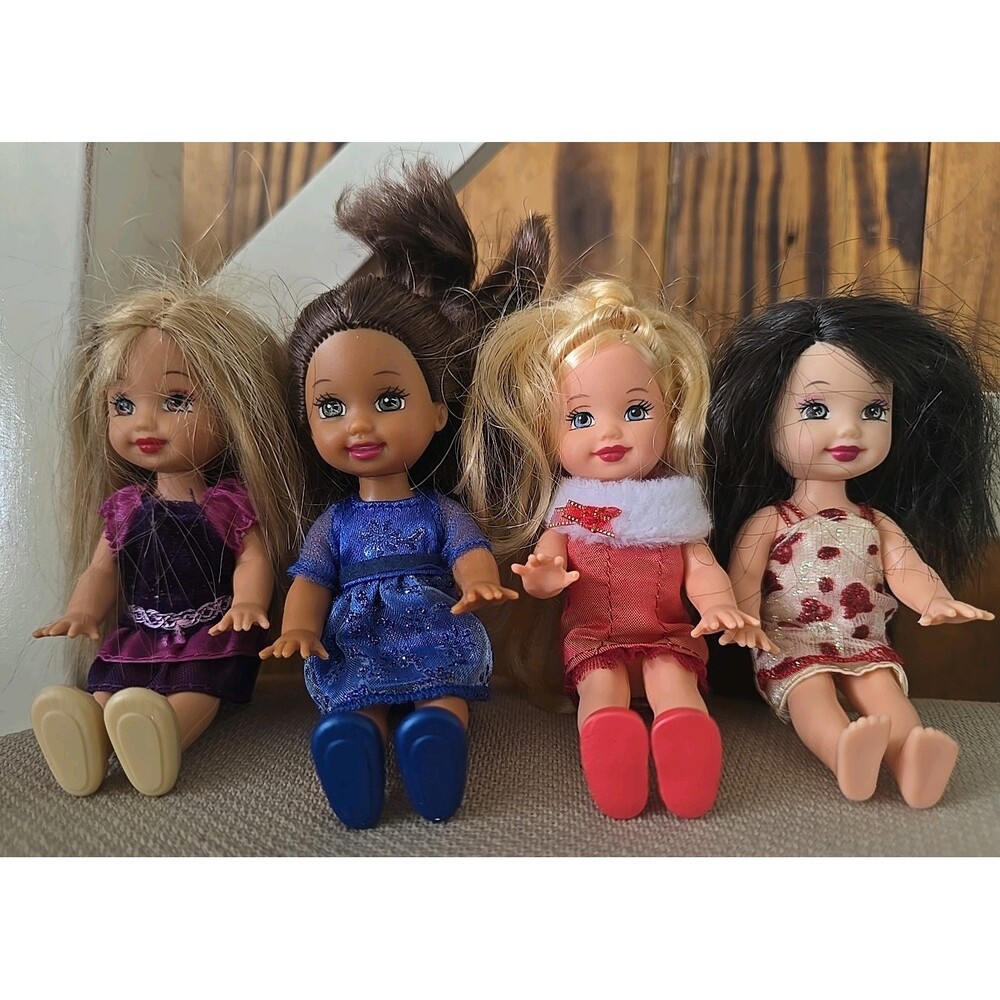 Barbie Kelly & Friends Club  Collection Lot Of 4 Dolls Mattel 2000's